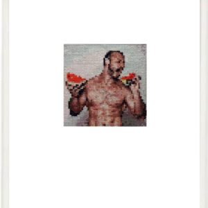 White Veneer Metal Frame